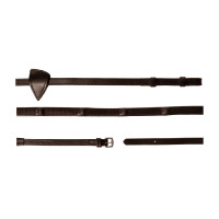 Riendas de goma Dy'on 1/2 con 7 topes integrados Castaño Marr&amp;oacute;n