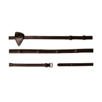 Riendas de goma Dy'on 1/2 con 7 topes integrados Castaño Marrón Riendas de goma Dy'on 1/2 con 7 topes integrados Castaño Marrón