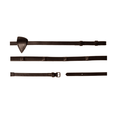 Riendas de goma Dy'on 1/2 con 7 topes integrados Castaño Marrón Riendas de goma Dy'on 1/2 con 7 topes integrados Castaño Marrón