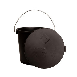Cubo con tapa Grooming Deluxe de Kentucky Negro Cubo con tapa Grooming Deluxe de Kentucky Negro