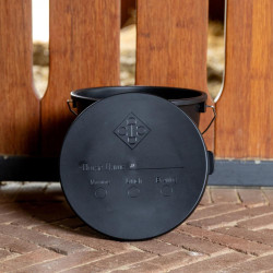 Cubo con tapa Grooming Deluxe de Kentucky Negro Cubo con tapa Grooming Deluxe de Kentucky Negro
