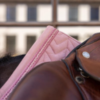 Manta de salto Kentucky Velvet Mini Pearls Rosa viejo