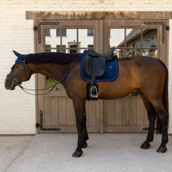 Mantilla Kentucky Velvet Mini Pearls Dressage Marino Azul marino