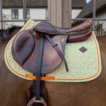 Manta de silla de terciopelo Kentucky estampada Colorido Manta de silla de terciopelo Kentucky estampada Colorido