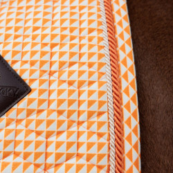 Manta de silla de terciopelo Kentucky estampada Naranja Manta de silla de terciopelo Kentucky estampada Naranja