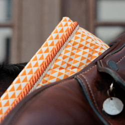 Manta de silla de terciopelo Kentucky estampada Naranja Manta de silla de terciopelo Kentucky estampada Naranja
