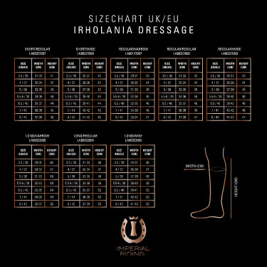 Botas de equitación Imperial Riding Olania Dressage Largas/Regulares Burdeos