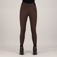 Leggings de equitación HV Polo Estrelle FullGrip para mujer Madera Beige