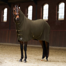 Manta polar con cuello Imperial Riding Fundamental Verde oliva