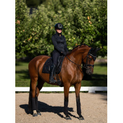Vendajes de polo Equestrian Stockholm Todo negro brillante