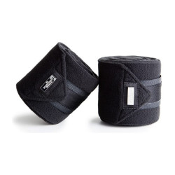 Vendajes de polo Equestrian Stockholm Edición negra Negro