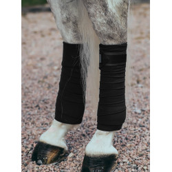 Vendajes de polo Equestrian Stockholm Edición negra Negro