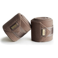 Vendajes de polo Equestrian Stockholm Todo negro brillante