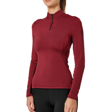 Base Layer Equestrian Stockholm Air Breeze Sunshirt mujer Burdeos