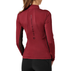 Base Layer Equestrian Stockholm Air Breeze Sunshirt mujer Burdeos