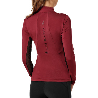 Base Layer Equestrian Stockholm Air Breeze Sunshirt mujer Burdeos