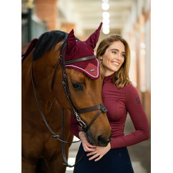 Base Layer Equestrian Stockholm Air Breeze Sunshirt mujer Burdeos