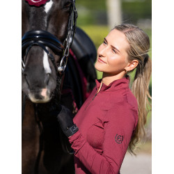Base Layer Equestrian Stockholm Air Breeze Sunshirt mujer Burdeos