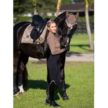 Base Layer Equestrian Stockholm Air Breeze Sunshirt mujer Champán Beige