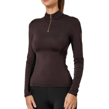 Base Layer Equestrian Stockholm Air Breeze Sunshirt mujer Marrón dorado Marr&amp;amp;amp;oacute;n