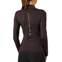 Base Layer Equestrian Stockholm Air Breeze Sunshirt mujer Marrón dorado Marr&amp;amp;amp;oacute;n