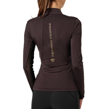 Base Layer Equestrian Stockholm Air Breeze Sunshirt mujer Marrón dorado Marr&amp;amp;amp;oacute;n