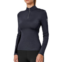 Base Layer Equestrian Stockholm Air Breeze Sunshirt mujer Azul medianoche Azul marino