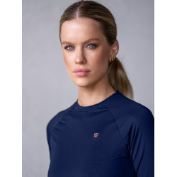 Camiseta térmica Equestrian Stockholm Dynamic para mujer de manga larga Rubor laguna