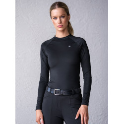 Camiseta térmica Equestrian Stockholm Dynamic para mujer de manga larga Negro