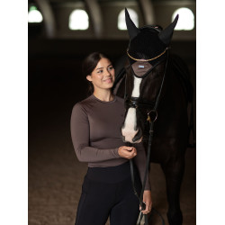 Camiseta térmica Equestrian Stockholm Dynamic para mujer de manga larga Moca moderna Marrón Camiseta térmica Equestrian Stockholm Dynamic para mujer de manga larga Moca moderna Marrón
