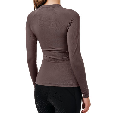 Camiseta térmica Equestrian Stockholm Dynamic para mujer de manga larga Moca moderna Marrón Camiseta térmica Equestrian Stockholm Dynamic para mujer de manga larga Moca moderna Marrón