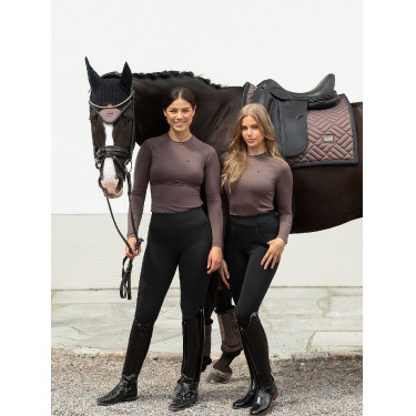 Camiseta térmica Equestrian Stockholm Dynamic para mujer de manga larga Moca moderna Marrón Camiseta térmica Equestrian Stockholm Dynamic para mujer de manga larga Moca moderna Marrón