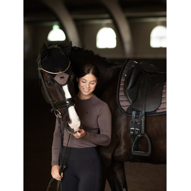 Camiseta térmica Equestrian Stockholm Dynamic para mujer de manga larga Moca moderna Marrón Camiseta térmica Equestrian Stockholm Dynamic para mujer de manga larga Moca moderna Marrón