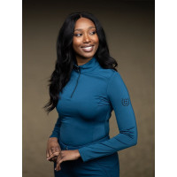 Capa base Equestrian Stockholm Vision de manga larga para mujer Anémona