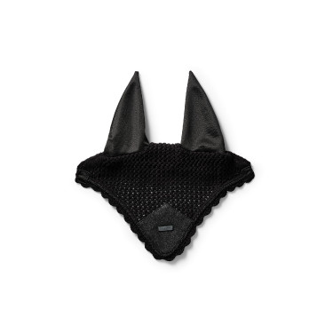 Bonete antimoscas Equestrian Stockholm Todo negro brillante