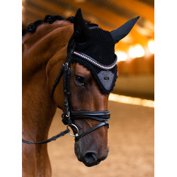 Bonete antimoscas Equestrian Stockholm Todo negro brillante