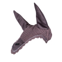 Bonete antimoscas Equestrian Stockholm Todo negro brillante Bonete antimoscas Equestrian Stockholm Todo negro brillante