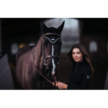 Bonete antimoscas Equestrian Stockholm Edición negra Negro