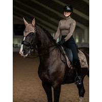 Bonete antimoscas Equestrian Stockholm Todo negro brillante