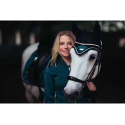 Bonete antimoscas Equestrian Stockholm Esmeralda Verde
