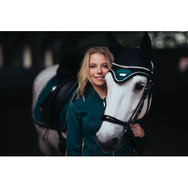 Bonete antimoscas Equestrian Stockholm Esmeralda Verde