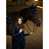 Bonete antimoscas Equestrian Stockholm Todo negro brillante