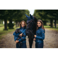 Bonete antimoscas Equestrian Stockholm Todo negro brillante