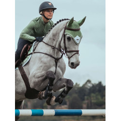 Bonete antimoscas Equestrian Stockholm Pistacho blanco Verde Bonete antimoscas Equestrian Stockholm Pistacho blanco Verde