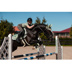 Bonete antimoscas Equestrian Stockholm Pistacho blanco Verde Bonete antimoscas Equestrian Stockholm Pistacho blanco Verde