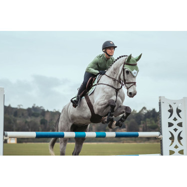 Bonete antimoscas Equestrian Stockholm Pistacho blanco Verde Bonete antimoscas Equestrian Stockholm Pistacho blanco Verde