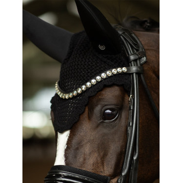 Capucha antimoscas Equestrian Stockholm con cancelación de ruido Negro
