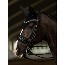 Capucha antimoscas Equestrian Stockholm con cancelación de ruido Negro