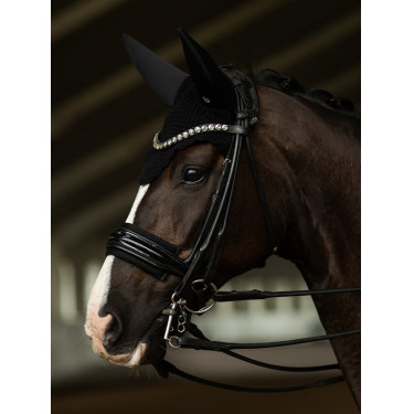 Capucha antimoscas Equestrian Stockholm con cancelación de ruido Negro