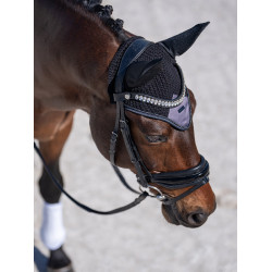 Capucha antimoscas Equestrian Stockholm con cancelación de ruido Violeta oscuro